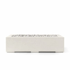 Flame Havens 60" x 26" Linear Avera GFRC Fire Pit - 24v On/Off Electronic Ignition by Dekko Concrete and HPC Fire