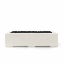 Flame Havens 60" x 26" Linear Avera GFRC Fire Pit - 24v On/Off Electronic Ignition by Dekko Concrete and HPC Fire