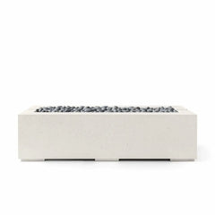 Flame Havens 60" x 26" Linear Avera GFRC Fire Pit - MLFPK Match Lit Ignition by Dekko Concrete and HPC Fire