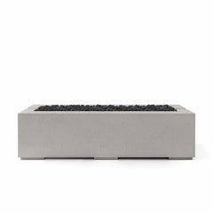 Flame Havens 60" x 26" Linear Avera GFRC Fire Pit - MLFPK Match Lit Ignition by Dekko Concrete and HPC Fire