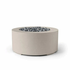 Flame Havens 36" Round Belmont GFRC Fire Pit - MLFPK Match Lit Ignition by Dekko Concrete and HPC Fire