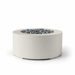Flame Havens 36" Round Belmont GFRC Fire Pit - MLFPK Match Lit Ignition by Dekko Concrete and HPC Fire