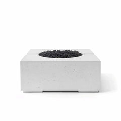 Flame Havens 32" x 32" Square Bravo GFRC Fire Pit - 120v On/Off Electronic Ignition by Dekko Concrete and HPC Fire