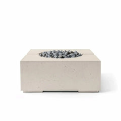 Flame Havens 32" x 32" Square Bravo GFRC Fire Pit - 24v On/Off Electronic Ignition by Dekko Concrete and HPC Fire
