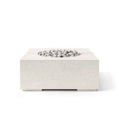 Flame Havens 32" x 32" Square Bravo GFRC Fire Pit - 120v On/Off Electronic Ignition by Dekko Concrete and HPC Fire
