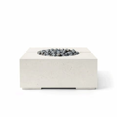 Flame Havens 32" x 32" Square Bravo GFRC Fire Pit - 120v On/Off Electronic Ignition by Dekko Concrete and HPC Fire