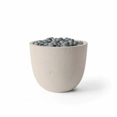 Flame Havens 20” Round Element GFRC Fire Column - 120v On/Off Electronic Ignition by Dekko Concrete and HPC Fire
