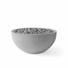 Flame Havens 32" Round Serenade GFRC Fire Pit - 24v On/Off Electronic Ignition by Dekko Concrete and HPC Fire