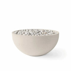 Flame Havens 32" Round Serenade GFRC Fire Pit - 120v On/Off Electronic Ignition by Dekko Concrete and HPC Fire