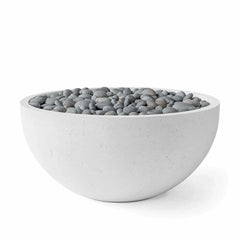 Flame Havens 40" Round Serenade GFRC Fire Pit - MLFPK Match Lit Ignition by Dekko Concrete and HPC Fire