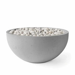 Flame Havens 40" Round Serenade GFRC Fire Pit - 24v On/Off Electronic Ignition by Dekko Concrete and HPC Fire
