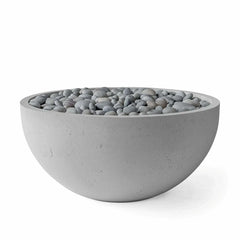 Flame Havens 40" Round Serenade GFRC Fire Pit - MLFPK Match Lit Ignition by Dekko Concrete and HPC Fire