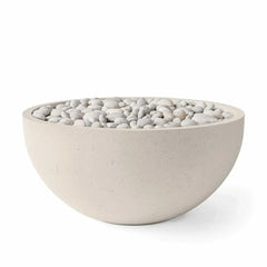Flame Havens 40" Round Serenade GFRC Fire Pit - 120v On/Off Electronic Ignition by Dekko Concrete and HPC Fire