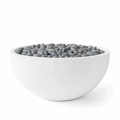 Flame Havens 40" Round Serenade GFRC Fire Pit - 120v On/Off Electronic Ignition by Dekko Concrete and HPC Fire