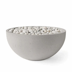 Flame Havens 40" Round Serenade GFRC Fire Pit - MLFPK Match Lit Ignition by Dekko Concrete and HPC Fire