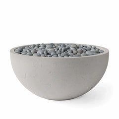 Flame Havens 40" Round Serenade GFRC Fire Pit - 120v On/Off Electronic Ignition by Dekko Concrete and HPC Fire