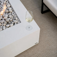 Flame Havens 56” x 30” Rectangle Sonoma GFRC Fire Pit - MLFPK Match Lit Ignition by Dekko Concrete and HPC Fire