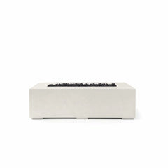 Flame Havens 56” x 30” Rectangle Sonoma GFRC Fire Pit - 24v On/Off Electronic Ignition by Dekko Concrete and HPC Fire