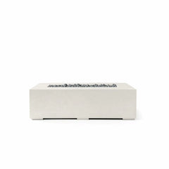Flame Havens 56” x 30” Rectangle Sonoma GFRC Fire Pit - 120v On/Off Electronic Ignition by Dekko Concrete and HPC Fire