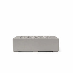 Flame Havens 56” x 30” Rectangle Sonoma GFRC Fire Pit - 24v On/Off Electronic Ignition by Dekko Concrete and HPC Fire