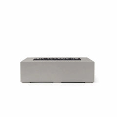 Flame Havens 56” x 30” Rectangle Sonoma GFRC Fire Pit - 24v On/Off Electronic Ignition by Dekko Concrete and HPC Fire