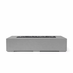 Flame Havens 72” x 33” Rectangle Sonoma GFRC Fire Pit - 120v On/Off Electronic Ignition by Dekko Concrete and HPC Fire
