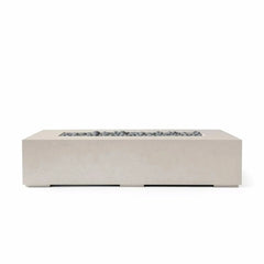 Flame Havens 72” x 33” Rectangle Sonoma GFRC Fire Pit - MLFPK Match Lit Ignition by Dekko Concrete and HPC Fire