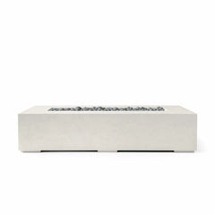 Flame Havens 72” x 33” Rectangle Sonoma GFRC Fire Pit - MLFPK Match Lit Ignition by Dekko Concrete and HPC Fire