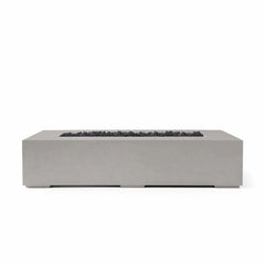 Flame Havens 72” x 33” Rectangle Sonoma GFRC Fire Pit - 24v On/Off Electronic Ignition by Dekko Concrete and HPC Fire