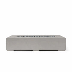 Flame Havens 72” x 33” Rectangle Sonoma GFRC Fire Pit - MLFPK Match Lit Ignition by Dekko Concrete and HPC Fire