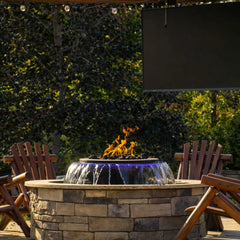 Flame Havens Evolution 360 Copper Fire and Water Feature - 120v On/Off Electronic Ignition by HPC Fire
