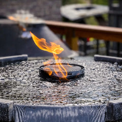 Flame Havens Evolution H20 Copper Fire and Water Feature - 120v On/Off Electronic Ignition by HPC FireFlame Havens