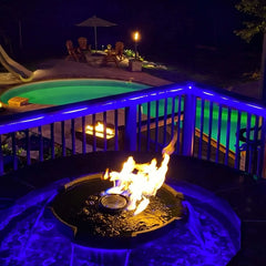 Flame Havens Evolution H20 Copper Fire and Water Feature - 120v On/Off Electronic Ignition by HPC FireFlame Havens