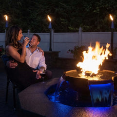 Flame Havens Evolution H20 Copper Fire and Water Feature - 120v On/Off Electronic Ignition by HPC FireFlame Havens