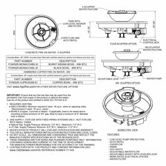 Flame Havens Evolution H20 Copper Fire and Water Feature - 120v On/Off Electronic Ignition by HPC FireFlame Havens