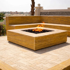 Flame Havens Square CSA 18" - 36" Flat Fire Pit Burner Kit - FPPK Push Button Flame Sensing by HPC Fire