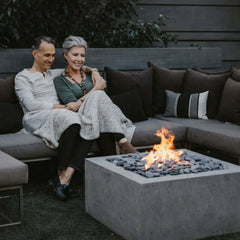 Flame Havens Square CSA 18" - 36" Flat Fire Pit Burner Kit - FPPK Push Button Flame Sensing by HPC Fire