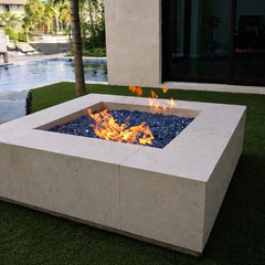 Flame Havens Square CSA 18" - 36" Flat Fire Pit Burner Kit - 120v Hi/Lo Electronic Ignition by HPC Fire