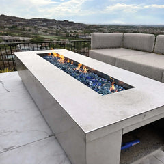 Flame Havens Linear Interlink CSA 25" - 73" Drop-In Fire Pit Burner Kit - FPPK Push Button Flame Sensing by HPC Fire