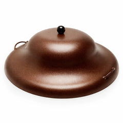 Flame Havens Round Tall Aluminum Black and Copper Vein Burner Covers by HPC Fire
