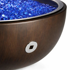 Flame Havens Round CSA 35" Aluminum Fire Pit Bowl - 120v Hi/Lo Electronic Ignition by HPC Fire