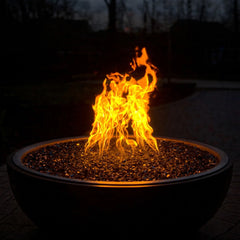 Flame Havens Round CSA 35" Aluminum Fire Pit Bowl - MLFPK Match Lit Ignition by HPC Fire