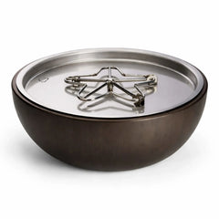 Flame Havens Round CSA 35" Aluminum Fire Pit Bowl - MLFPK Match Lit Ignition by HPC Fire