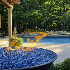 Flame Havens Round CSA 31" Copper Tempe Fire Bowl - MLFPK Match Lit Ignition by HPC Fire
