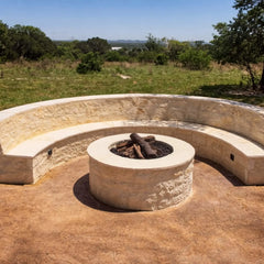 Flame Havens Round CSA 18" - 54" Flat Fire Pit Burner Kit - 120v On/Off Electronic Ignition by HPC Fire