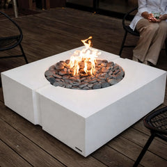 Flame Havens Round CSA 18" - 36" Flat Fire Pit Burner Kit - FPPK Push Button Flame Sensing by HPC Fire