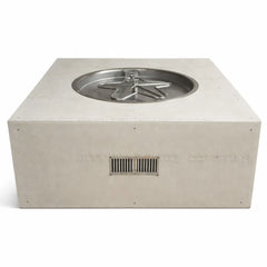 Flame Havens Square 45" x 45" Ready-to-Finish Fire Pit Table - FPPK Push Button Flame Sensing by HPC Fire