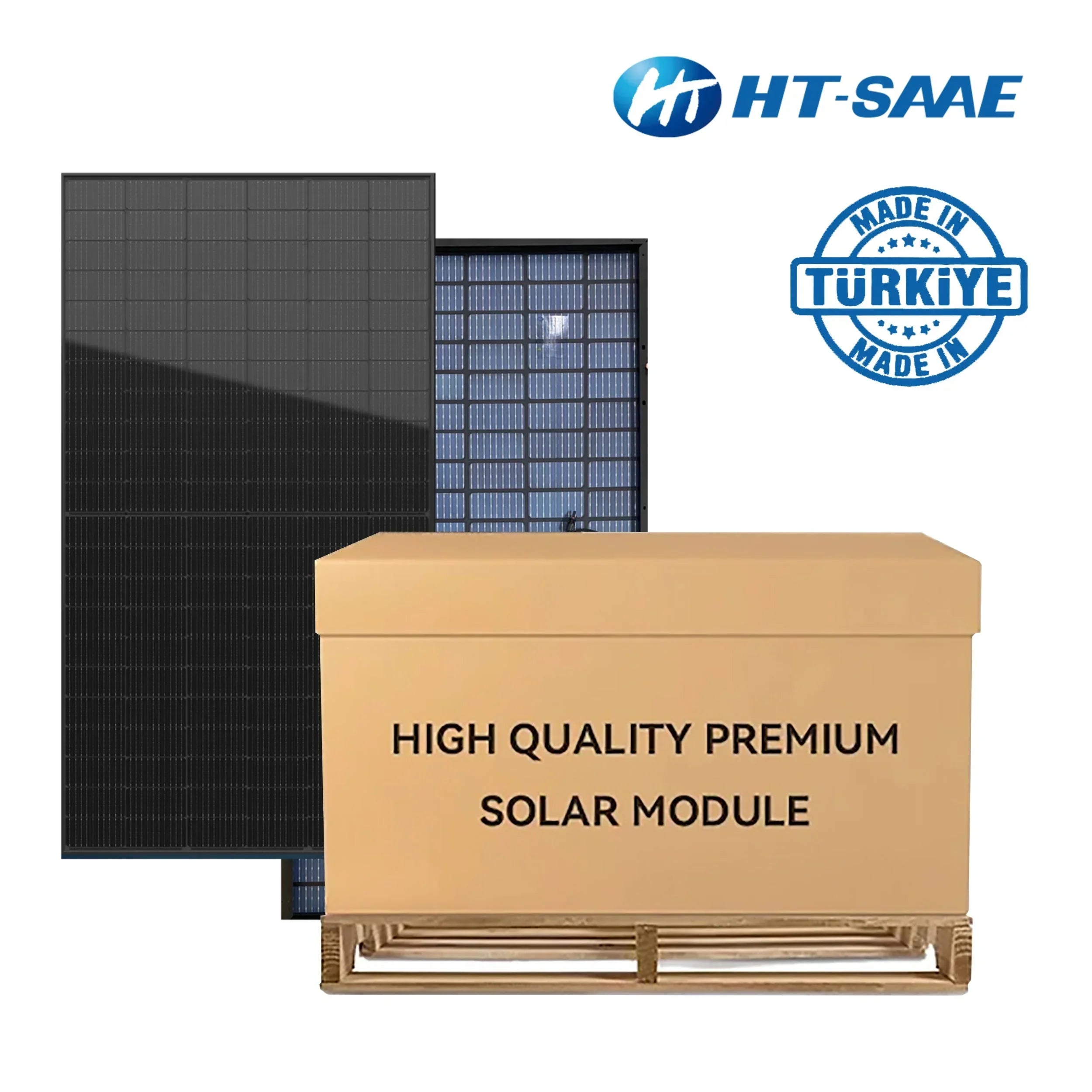 HT-SAAE 405W Black Grid Solar Panels HT66-166M | Full Pallet ( 31 Panels ) - Green Vista Living