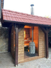 Huum Thru-Ceiling Chimney Kit Sauna Wood Stove Chimney Set, Thru-Ceiling - Green Vista Living