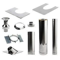 Huum Thru-Ceiling Chimney Kit Sauna Wood Stove Chimney Set, Thru-Ceiling - Green Vista Living